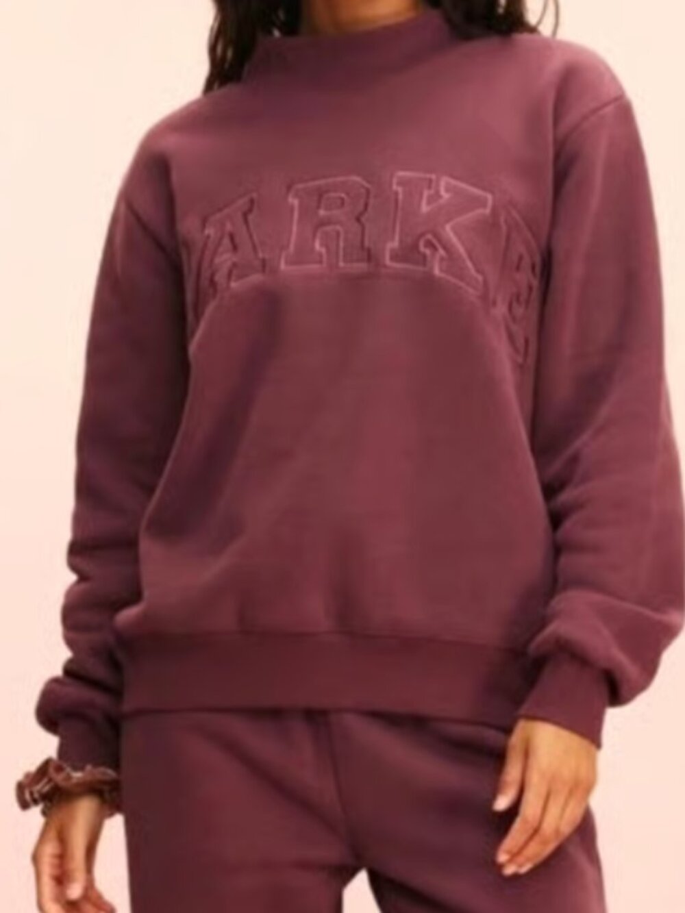 Parke Eggplant Mockneck